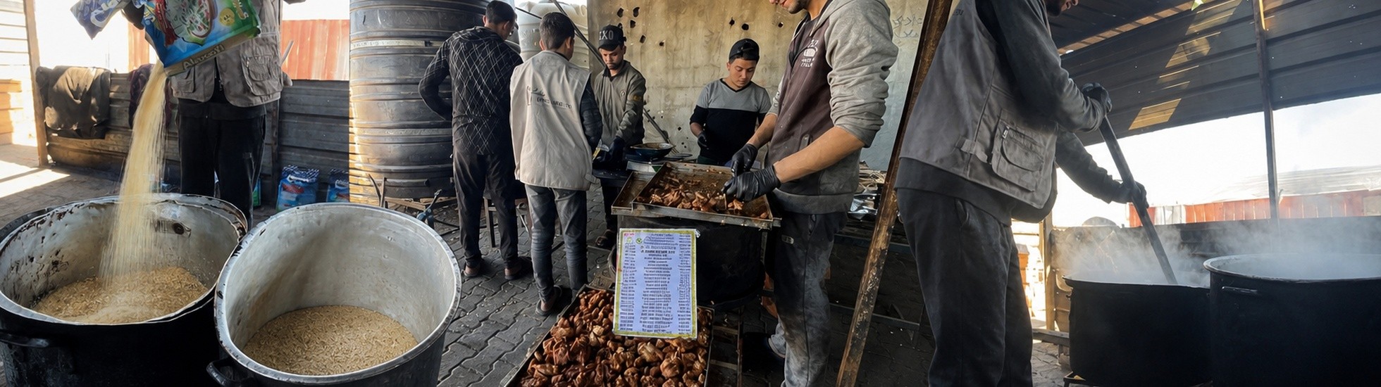 مشروع إطعام الأسر في غزة